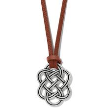 Interlok Trellis Leather Necklace by Brighton