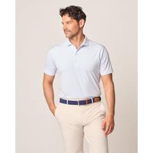 Mens Vik Striped Jersey Performance Polo by Johnnie-O in CLOVER SC