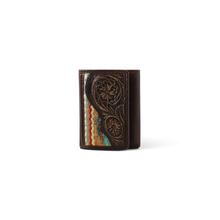 Men's Rug Floral Embossed Trifold Wallet by Ariat in Durham NC