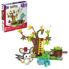 Mega Pokemon Emolga And Bulbasaur's Charming Woods Building Toy Kit (194 Pieces) For Kids