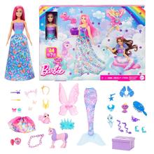 Barbie Advent Calendar, Fashion Doll & 24 Surprise Accessories, Transform To Mermaid & More