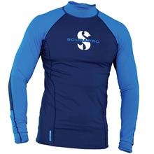 UPF 80 T-Flex Rashguard Langarm, Herren, Aegean, XL by SCUBAPRO in Durham NC