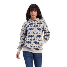 Women's REAL Allover Print Hoodie