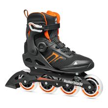 Macroblade 90 BOA Men's Adult Fitness Inline Skate, Black and Orange by Rollerblade