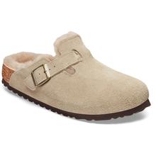 Women's Boston Shearling Clogs  Brown by Birkenstock in South Sioux City NE