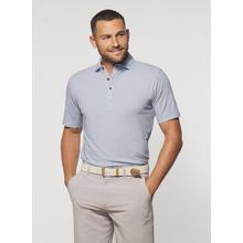 Mens Levy Printed Cotton Blend Performance Polo