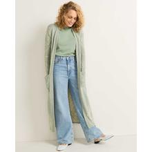 Women's Textured Duster Coat Cardigan Sweater