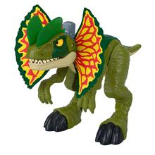 Imaginext Jurassic World Thrash Attack Dilophosaurus Dinosaur Toy With Lights & Sounds For Kids by Mattel