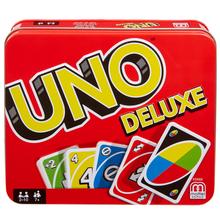 Uno Deluxe Card Game by Mattel