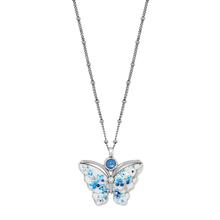 Kyoto In Bloom Indigo Petite Butterfly Necklace by Brighton in Oblong IL