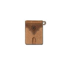 Men's Tooled Leather Clip Wallet