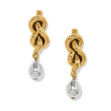 Interlok Single Knot Drop Earrings by Brighton