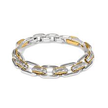 Mosaic Two Tone Links Bracelet by Brighton in Hudson FL