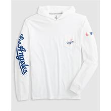 Mens Los Angeles Dodgers T-Shirt Hoodie by Johnnie-O