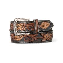 Mens Tooled LT Leaves Belt by Ariat