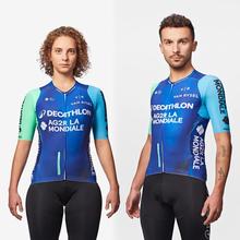Van Rysel Road Cycling Replica Jersey - AG2R La Mondiale Team by Van Rysel in Frederic WI