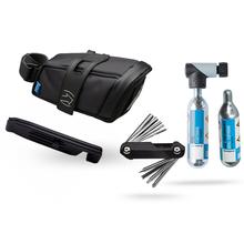 Combipack Micro Co2 Inflator W/Two Cartridges X 1Pc, Mini Saddlebag X 1Pc, Tire Levers X 2Pcs, Mini Tool 10 Functions X 1Pc by Shimano Cycling