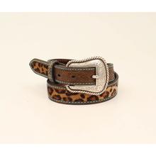 Narrow leopard belt