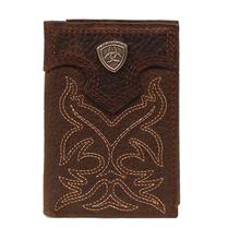 Men's Trifold Leather Wallet by Ariat in Freeman SD