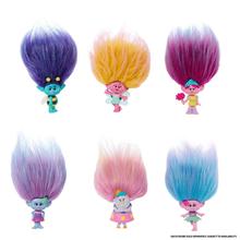 Dreamworks Trolls Band Together Rainbow Pom Poms Keychains With Surprise Mini Doll, Rainbow Series 1