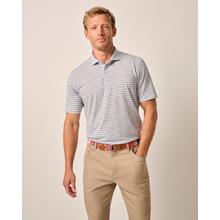 Mens Declan Striped Top Shelf Performance Polo