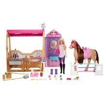 Barbie Mysteries: The Great Horse Chase Stable Playset With Doll, Toy Horse & Accessories, 25+ Pieces by Mattel