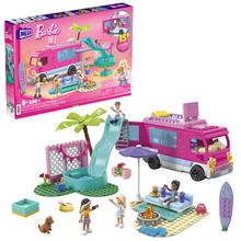 Mega Barbie Dream Camper Adventure Building Kit Playset With 4 Micro-Dolls (580 Pieces)
