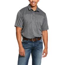 Men's Heathered Stripe Polo