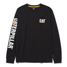 Men's Trademark Banner Long Sleeve Tee Black by CAT Footwear