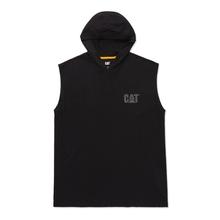 Men's Hooded Sleeveless Tee Black by CAT Footwear