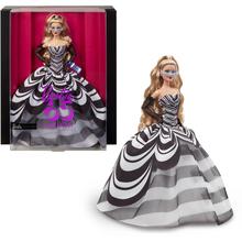 Barbie Signature 65th Anniversary Collectible Doll With Blonde Hair And Black And White Gown