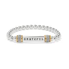 Meridian Grateful Two Tone Stretch Bracelet by Brighton in Sicklerville NJ