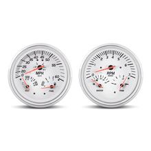 21000P 5" Multi-Function Gauge Kit, White Series, Mercury and Yamaha