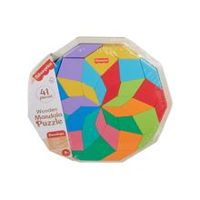 Fisher-Price Wooden Mandala Geometric Puzzle by Mattel