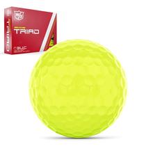 Triad Golf Balls - Yellow, Logo by Wilson