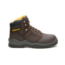 Men's Striver Waterproof Steel Toe Work Boot Brown by CAT Footwear in St Marys OH