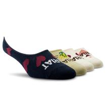 Women's No Slip No Show Sock 2 Pair Multi Color Pack