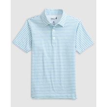 Mens Vik Jr. Striped Jersey Performance Polo