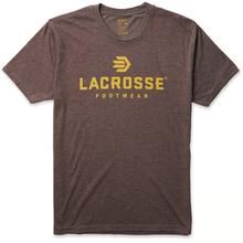 Men's Stacked Logo SS Tee Macchiato by LaCrosse