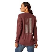 Womens Rebar Workman Reflective Flag T-Shirt