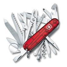 Swiss Champ Victorinox pocket knife (Red, 4 in)