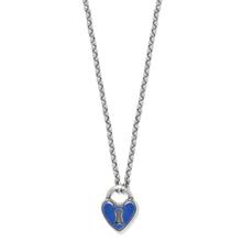 One Heart Padlock Reversible Necklace by Brighton in Houlton ME