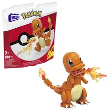 Mega Pokemon Build & Show Charmander Toy Building Set, 4 Inches Tall, by Mattel