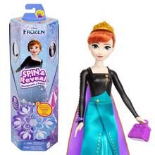 Disney Frozen Spin & Reveal Anna Fashion Doll & Accessories With 11 Surprises by Mattel