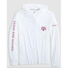 Men's Texas A&M Edison 2.0 T-Shirt Hoodie by Johnnie-O in Indianapolis IN