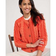 Women's Cotton Cable Cardigan Sweater by Pendleton