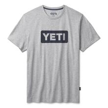 Premium Logo Badge Short Sleeve T-Shirt - Gray/Navy - M by YETI in Costa Mesa CA