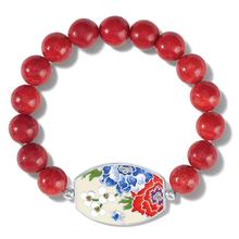 Blossom Hill Rouge Stretch Bracelet by Brighton