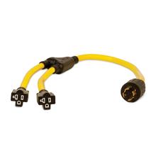 3 ft. 30A 125/250V Generator Y-Adapter Cord by Champion Power Equipment