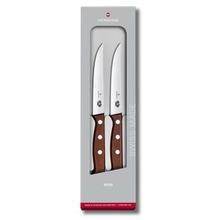 Wood Steak Knife Set, 2 pieces Victorinox (Brown, 5 in) by Victorinox